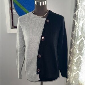 Zaket & Plover 2 Toned 100% Cotton Sweater SZ XS